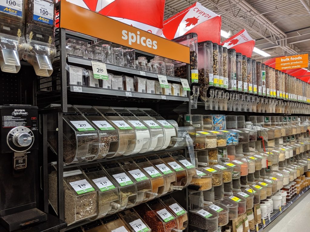 Save-On-Foods zero waste bulk section